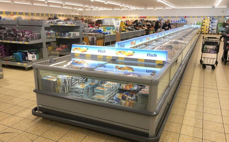 Tief- und Pluskühlinsel Kopfmöbel Linde /Carrier Irios