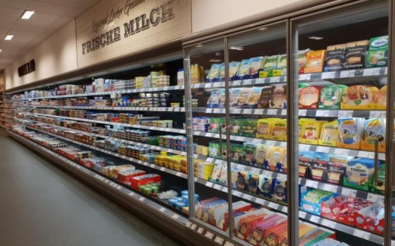 Wandkühlregal Linde Monaxis lackiert